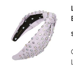 Lele Sadoughi Woven Crystal Embellished Knotted Headband
